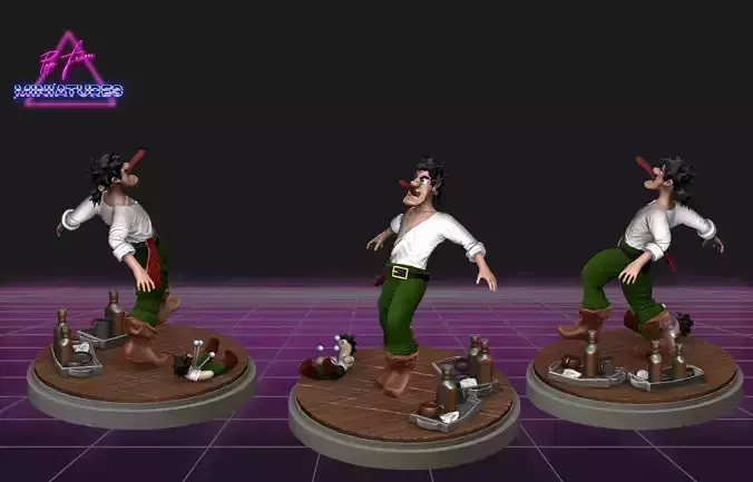 Largo LaGrande from Monkey Island 2 3D print model