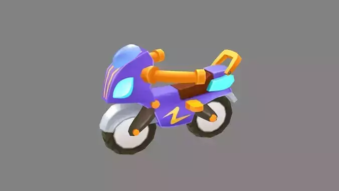 Cartoon motorcycle toy
