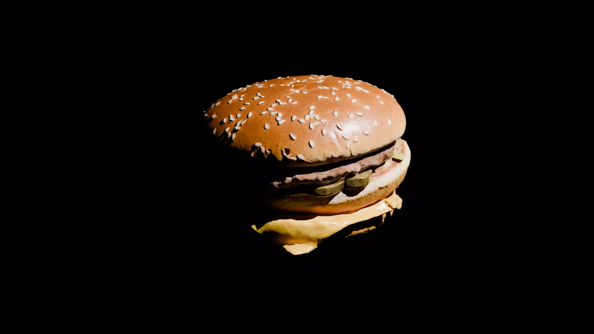 Burger 3d model Free low-poly 3D model