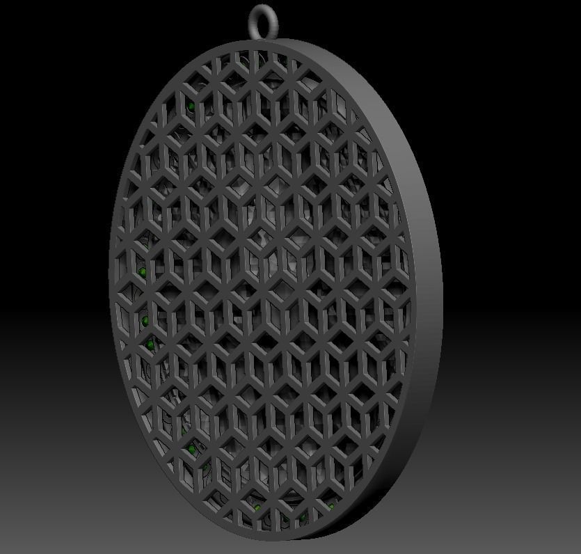 Jesus Pendant 3D print model_4