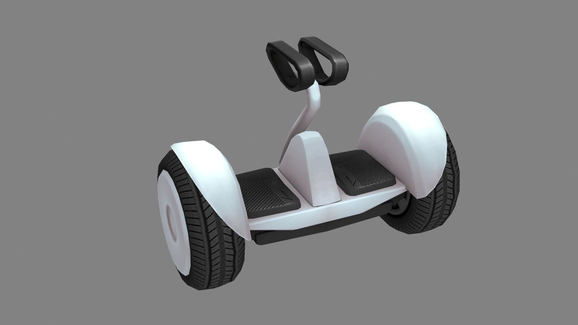 Balance bike Low-poly 3D model_2