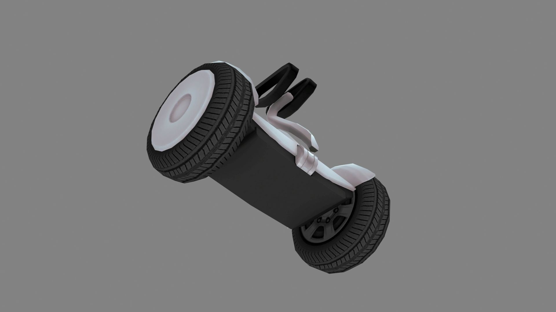 Balance bike Low-poly 3D model_3