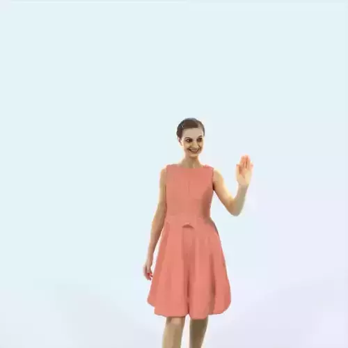 Aspiration 14L waving walking Event Elegant Woman