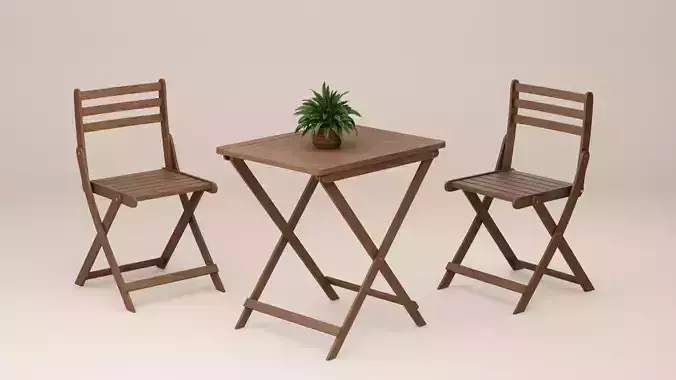 Outside Chair and Table