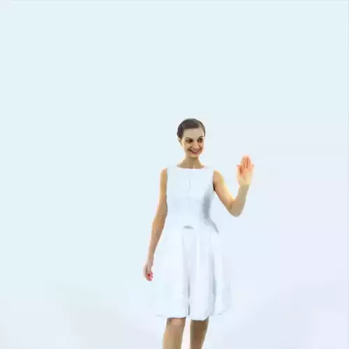 Aspiration 14C waving walking Event Elegant Woman