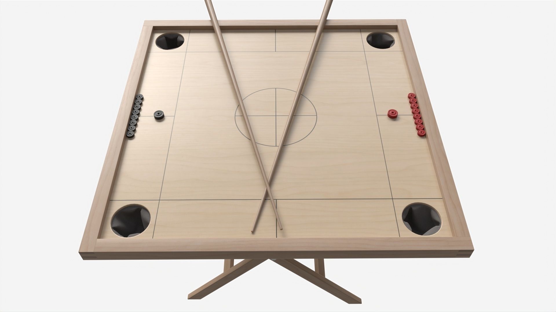 Novus Game Table Set 3D model_1