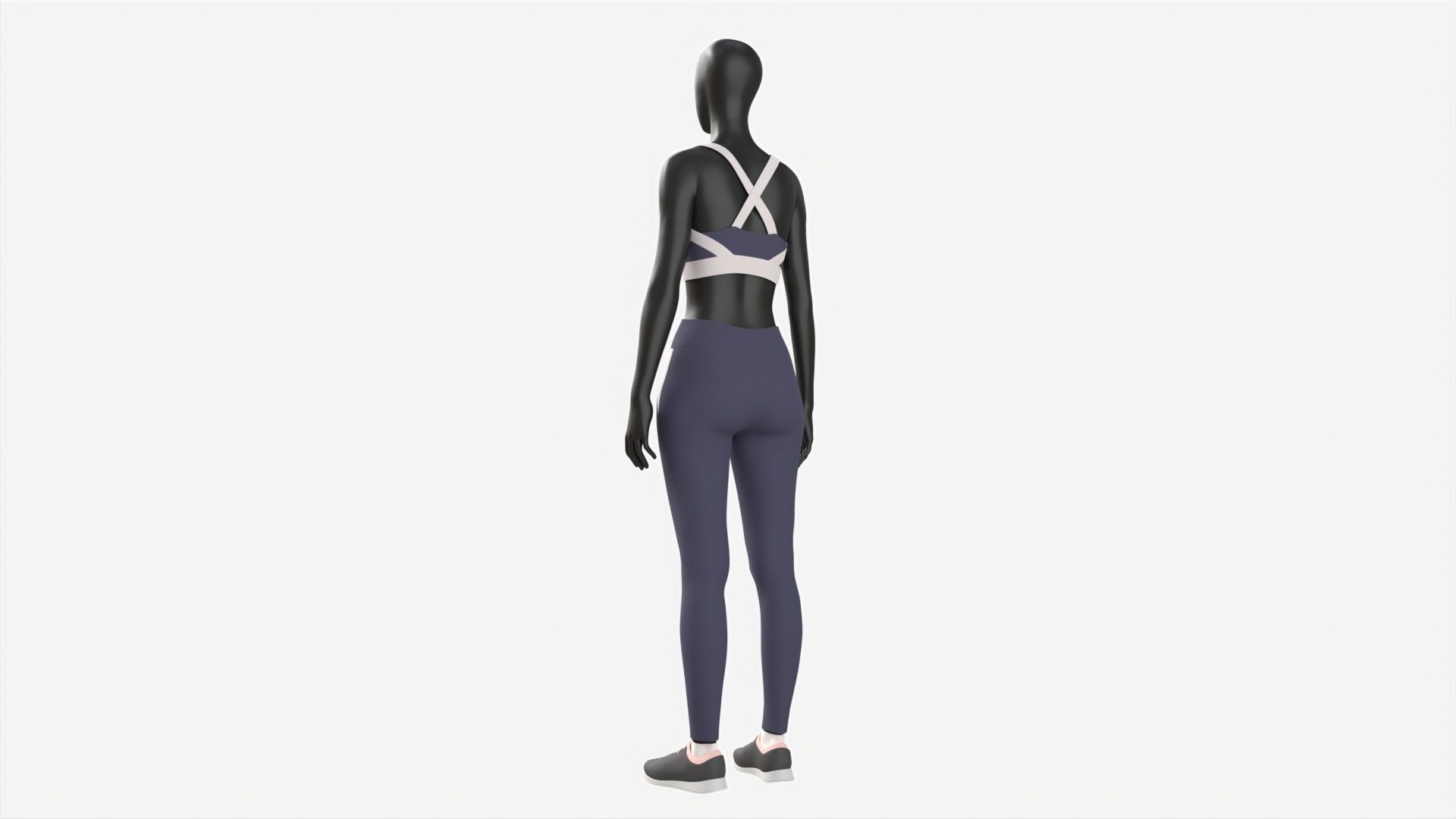 Female Mannequin in Sport Clothes 3D model_1