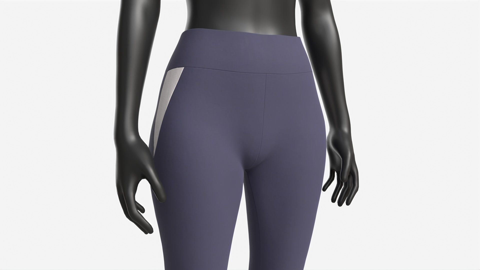 Female Mannequin in Sport Clothes 3D model_3