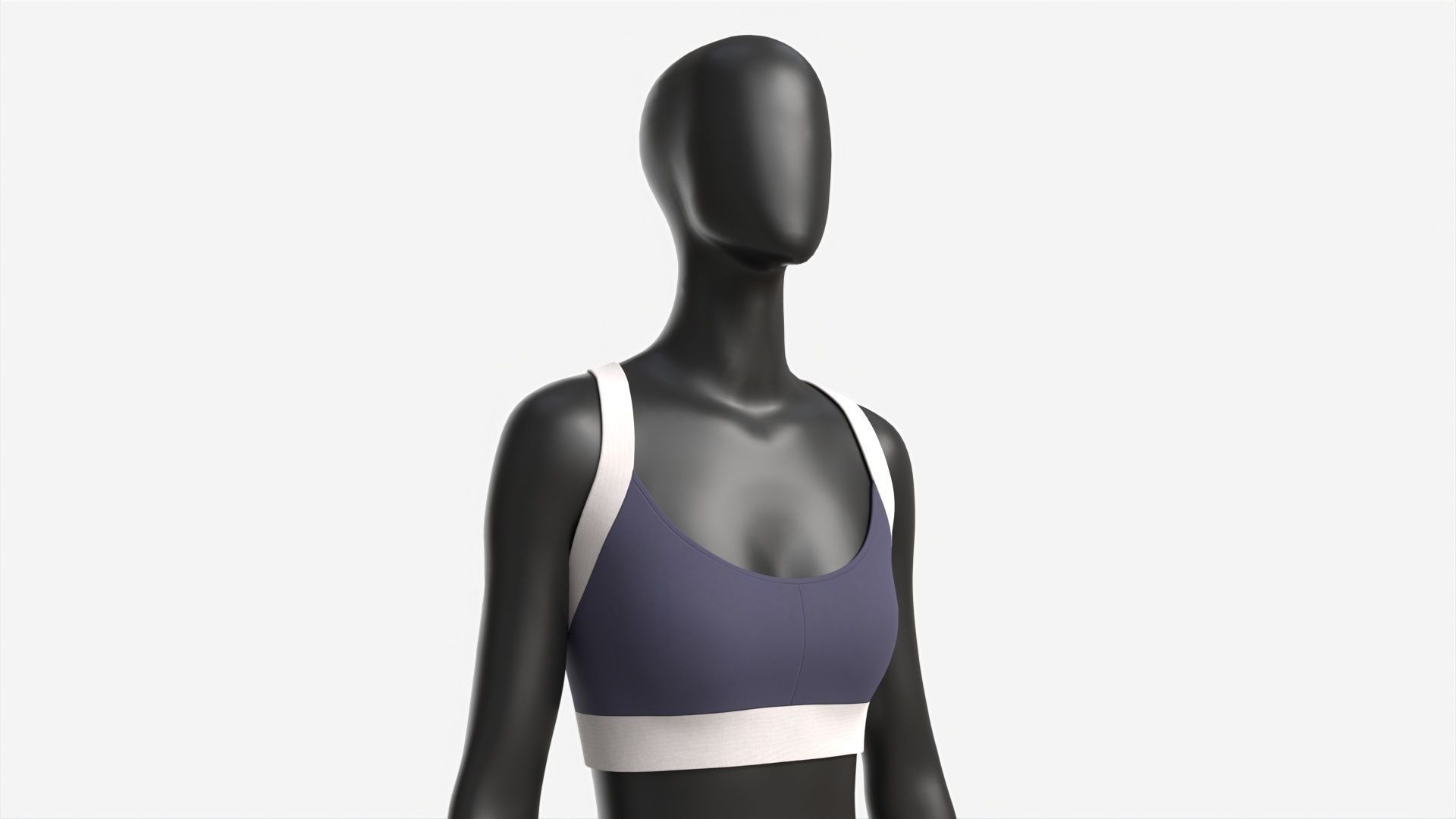 Female Mannequin in Sport Clothes 3D model_2