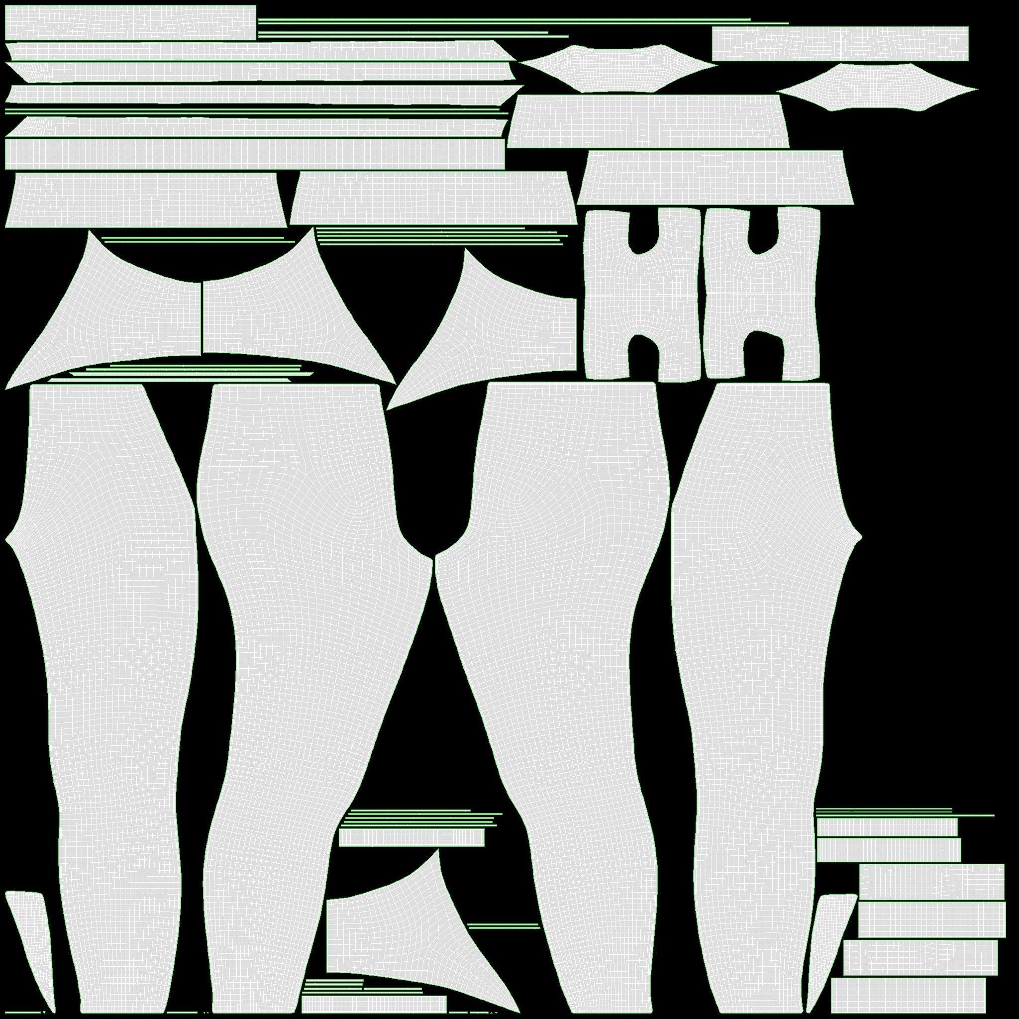 Female Mannequin in Sport Clothes 3D model_10