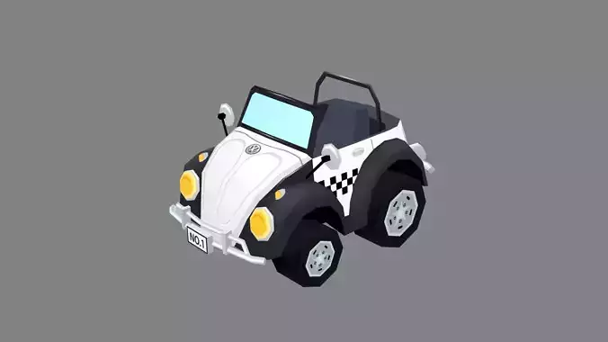 Cartoon police car toy