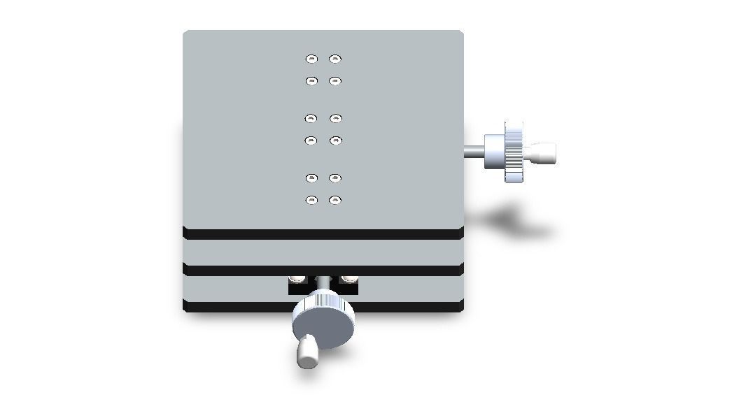 Custom Manual XY Table 3D model rigged CGTrader