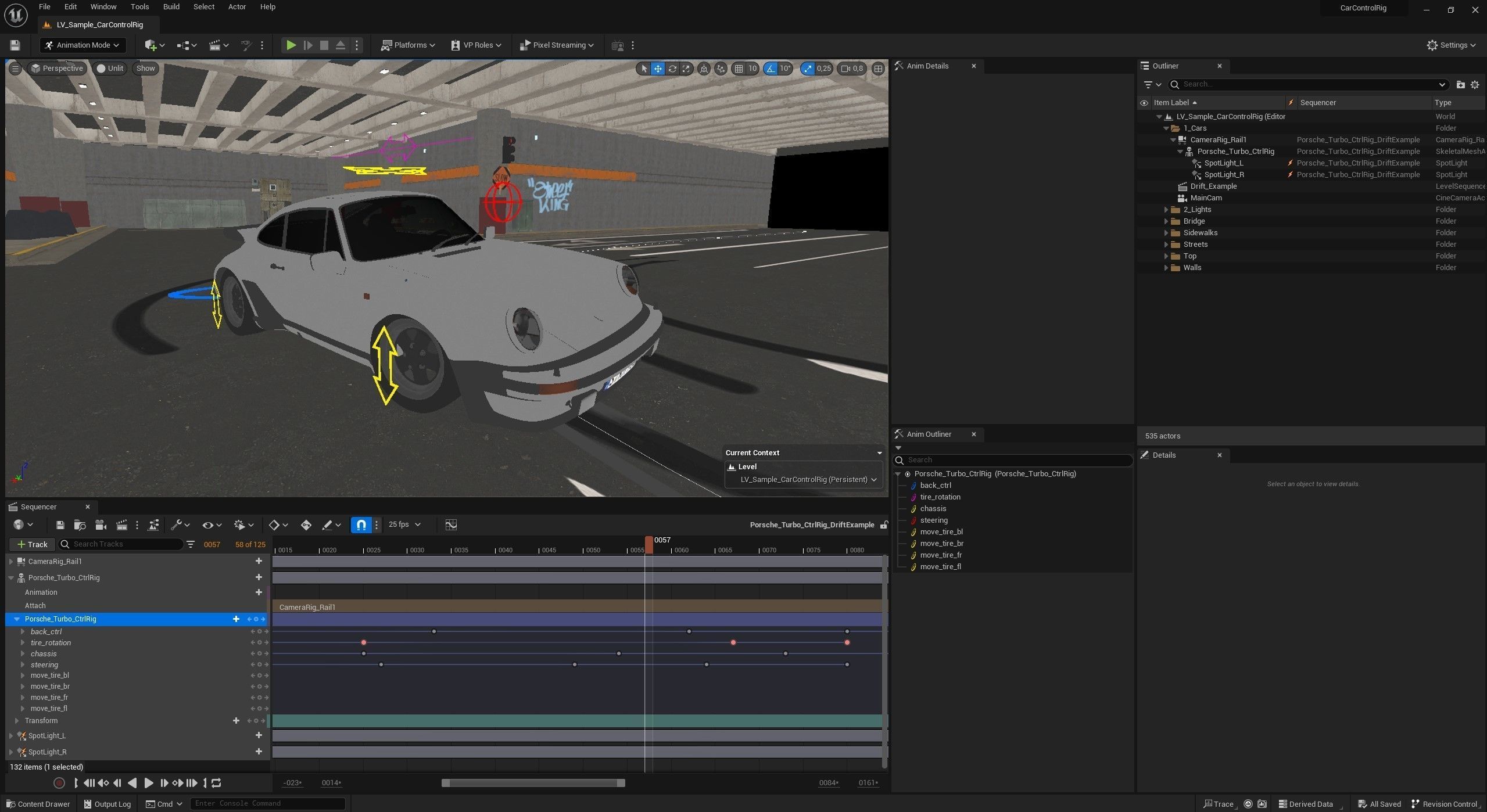 Car Control Rig for Unreal Engine  Low-poly 3D model_9