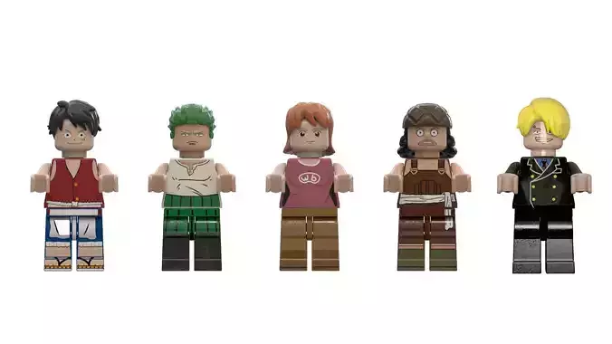 Basic Rigged Pirate King Lego Minifigure