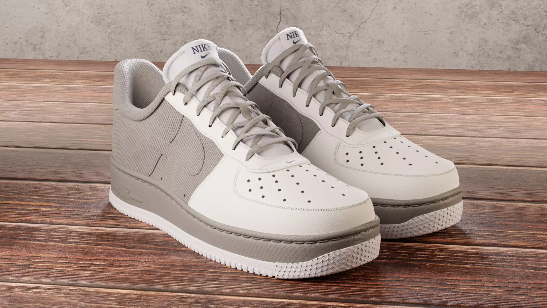 Nike Air Force 1 Custom 3D model_0