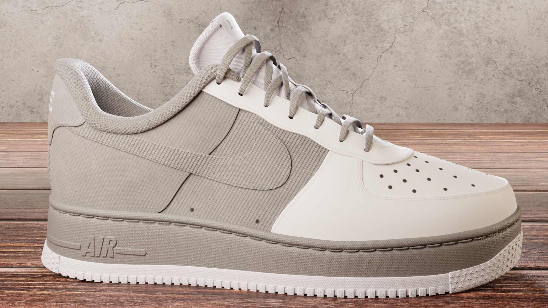 Nike Air Force 1 Custom 3D model_3