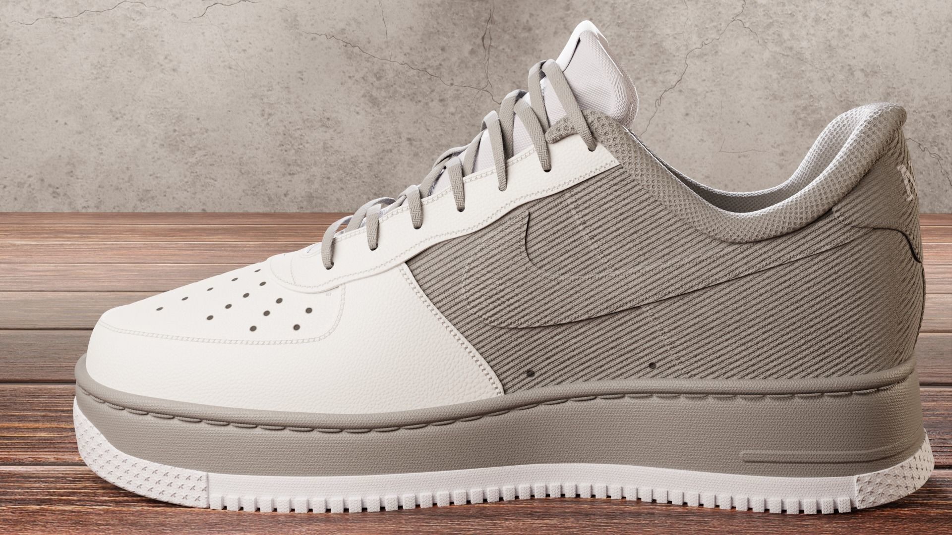 Nike Air Force 1 Custom 3D model_4