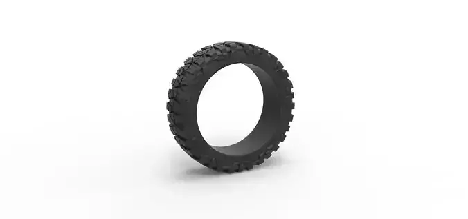 Offroad tire for pickup semi wheel Scale 1 to 25
