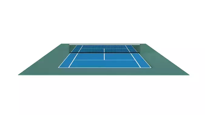Lawn Tennis Court 3D model