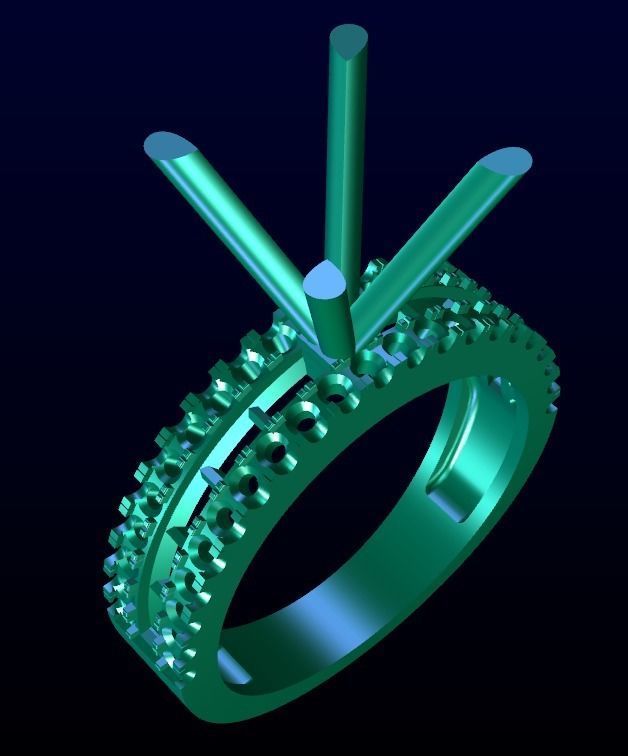 Engagement Ring 22 3D print model_8
