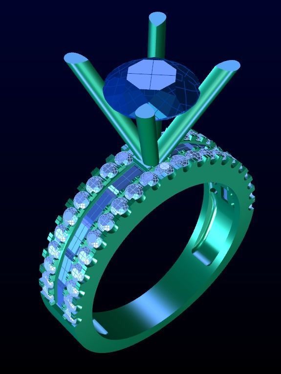 Engagement Ring 22 3D print model_5