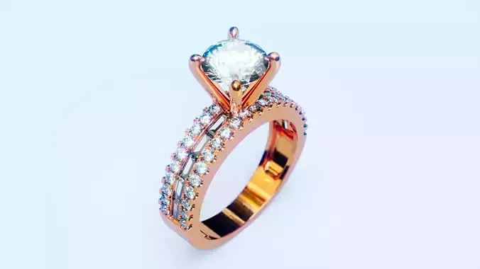 Engagement Ring 22 3D print model