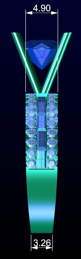 Engagement Ring 22 3D print model_6