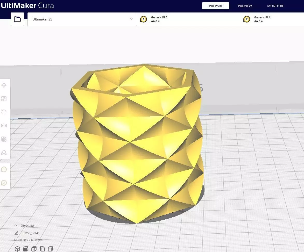 Garden Pot 46 Free 3D print model