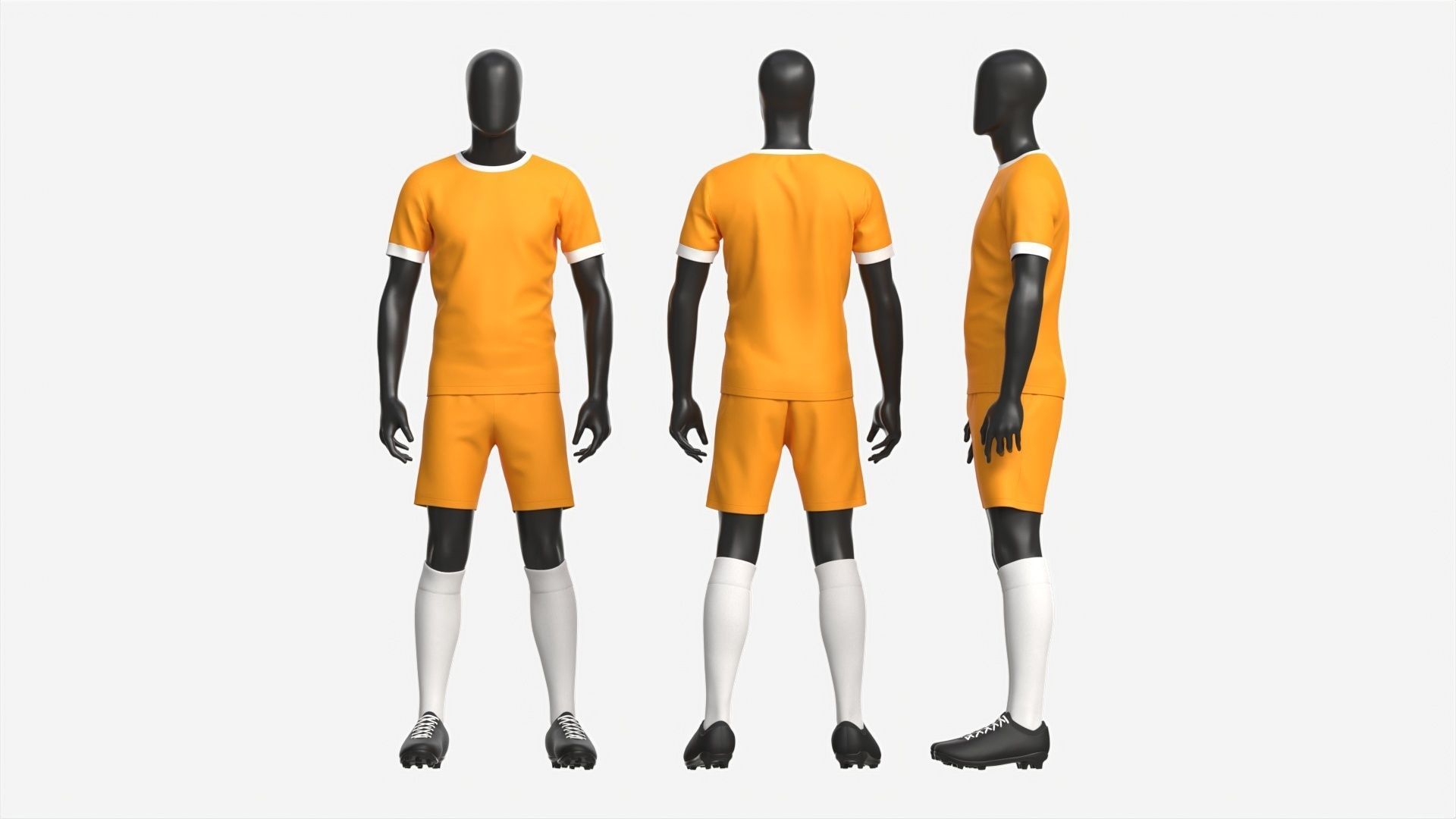 Male Mannequin in Soccer Uniform 3D model_1