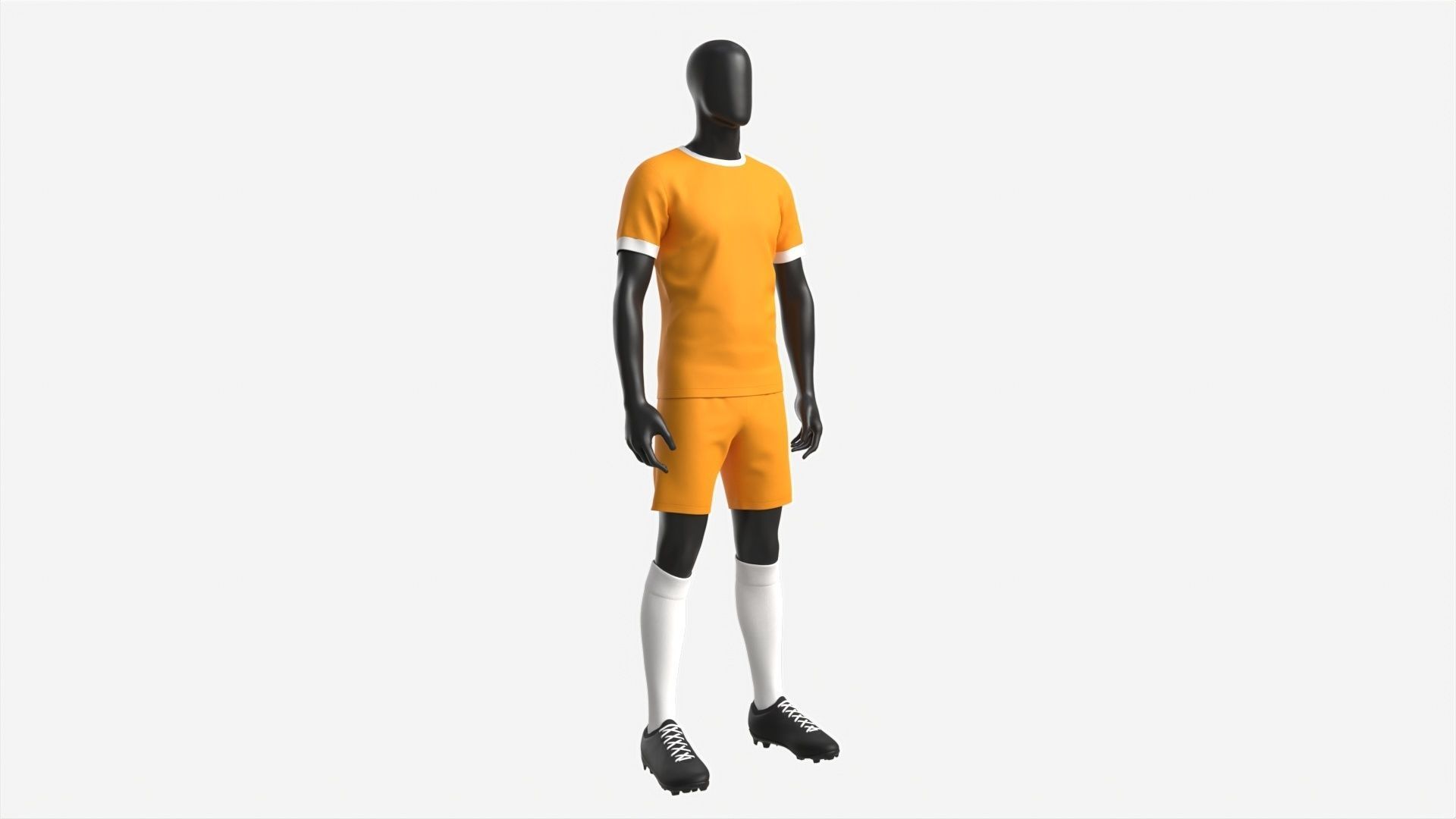 Male Mannequin in Soccer Uniform 3D model_2