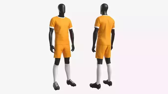 Male Mannequin in Soccer Uniform 3D model