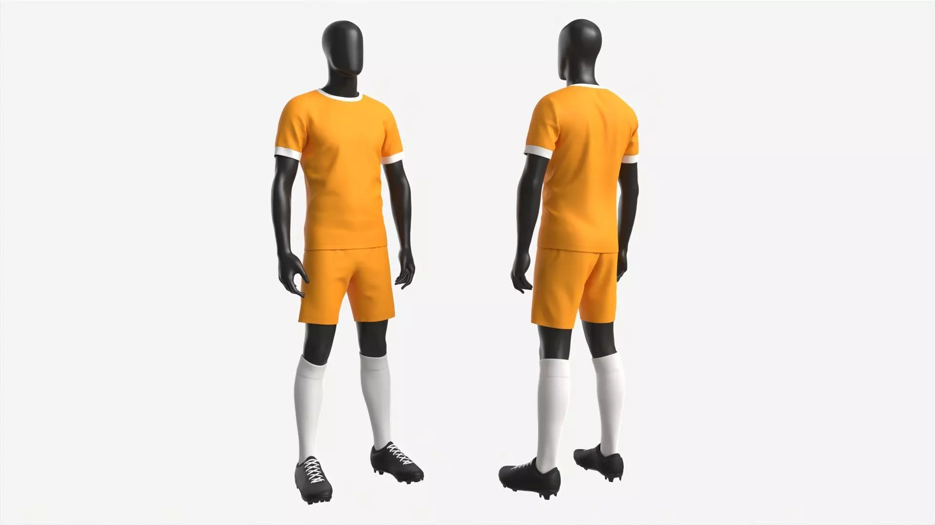 Male Mannequin in Soccer Uniform 3D model_0