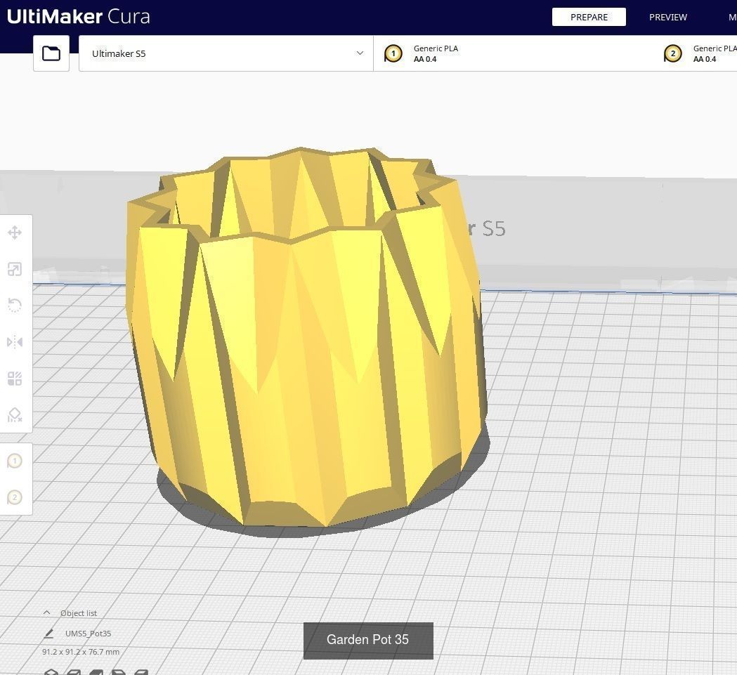 Garden Pots for 3D Printing - 50 Models 3D Model Collection_45