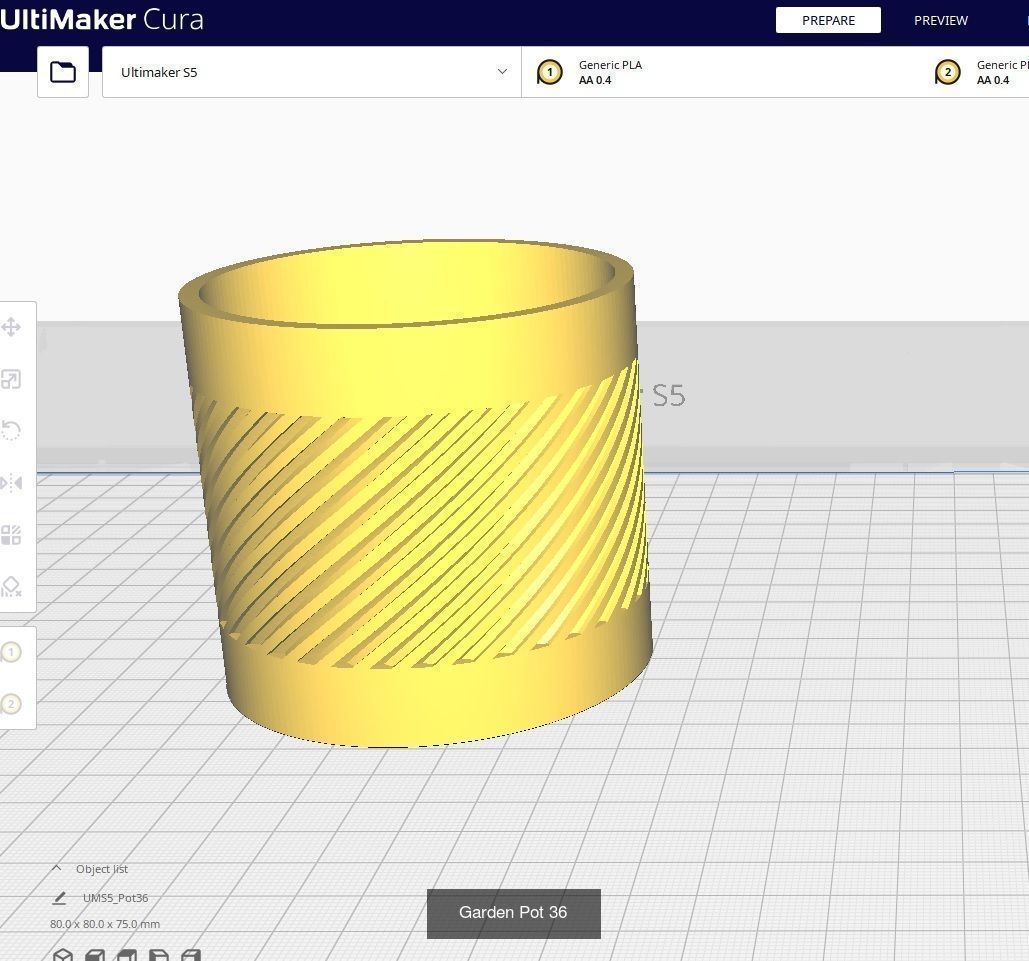 Garden Pots for 3D Printing - 50 Models 3D Model Collection_46