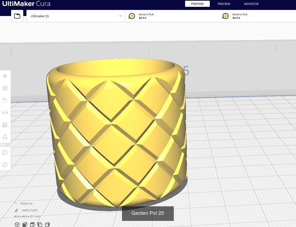 Garden Pots for 3D Printing - 50 Models 3D Model Collection_28