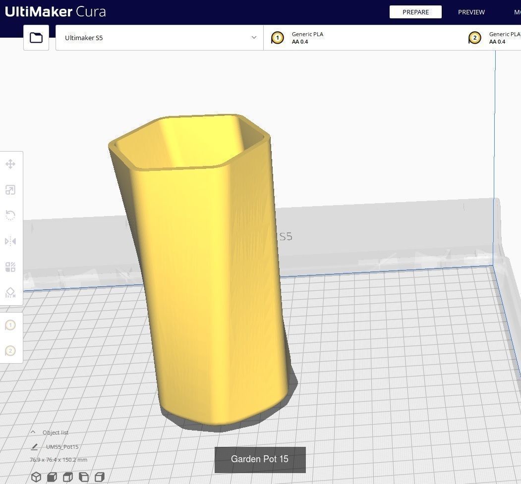 Garden Pots for 3D Printing - 50 Models 3D Model Collection_31