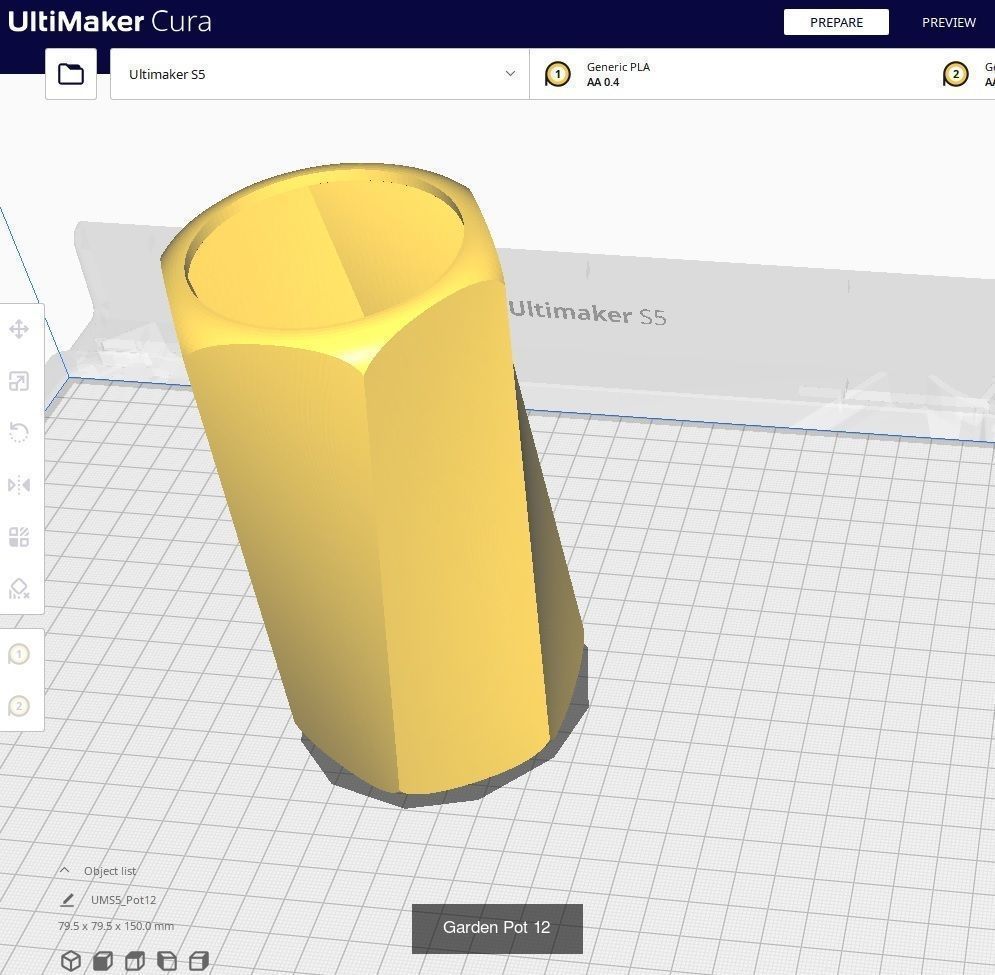 Garden Pots for 3D Printing - 50 Models 3D Model Collection_30