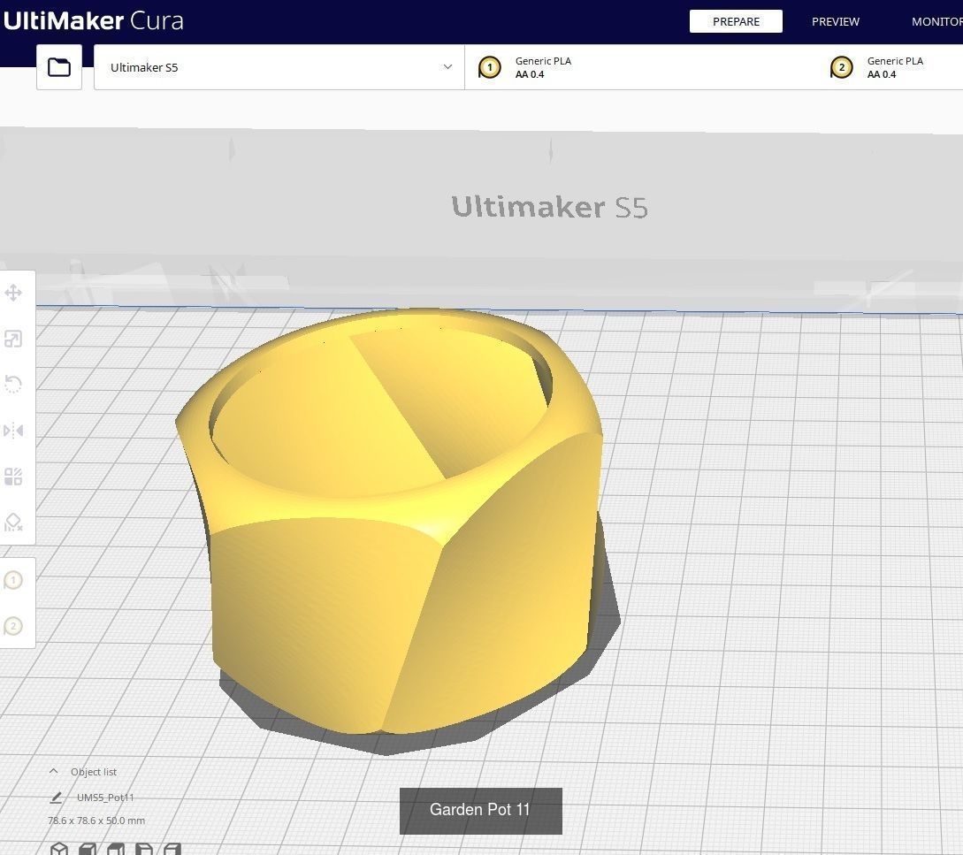 Garden Pots for 3D Printing - 50 Models 3D Model Collection_29