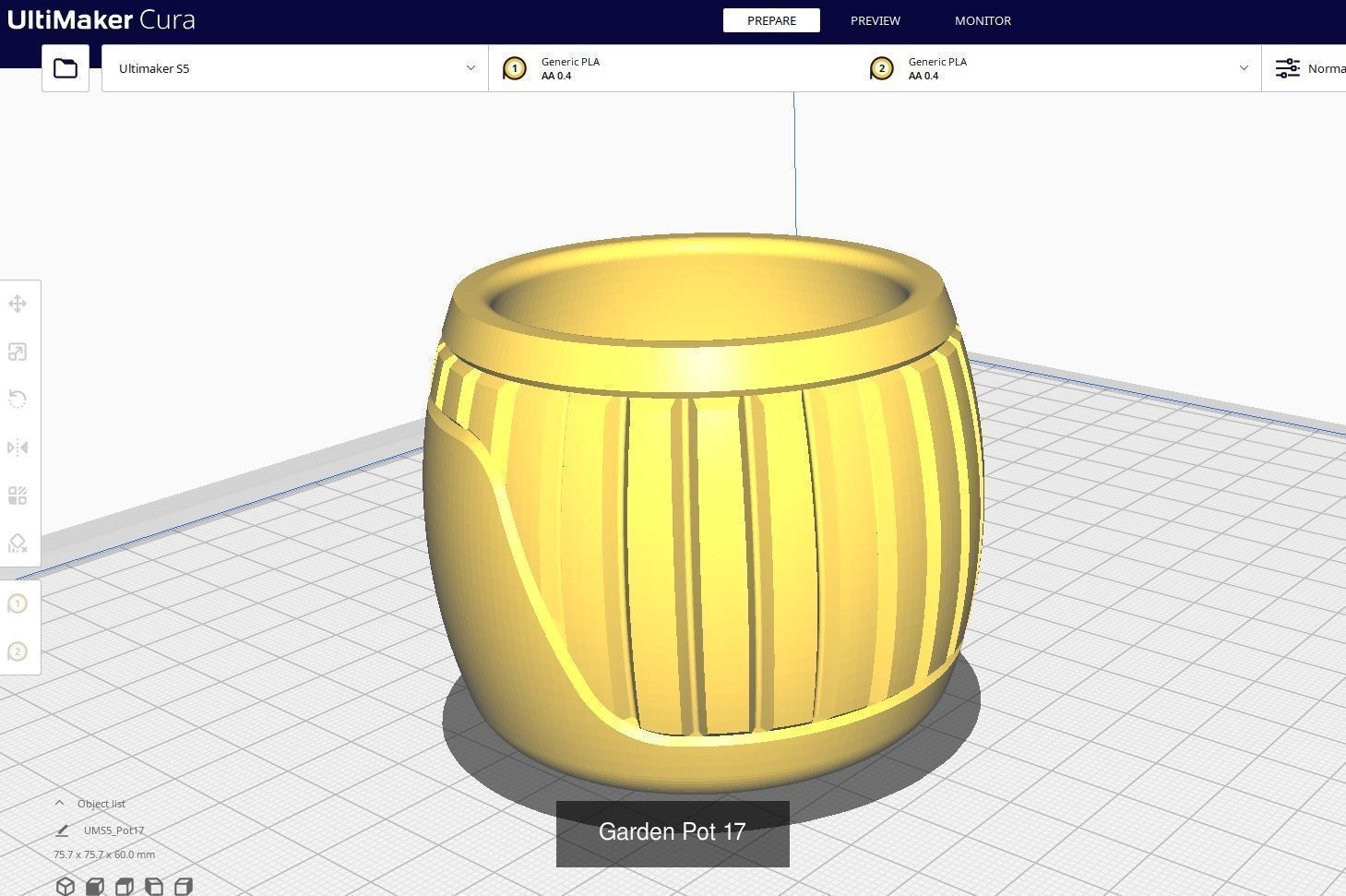 Garden Pots for 3D Printing - 50 Models 3D Model Collection_32