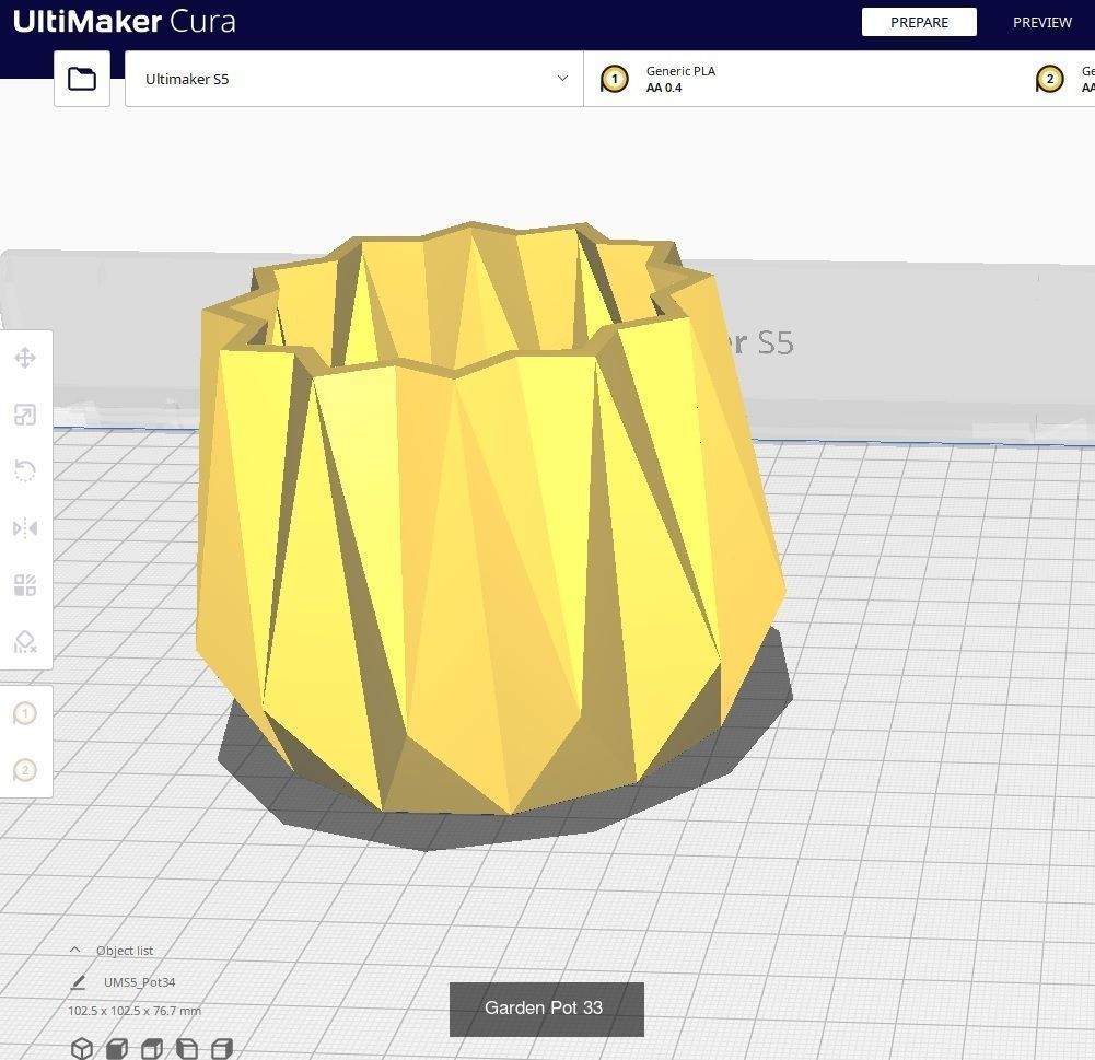 Garden Pots for 3D Printing - 50 Models 3D Model Collection_44