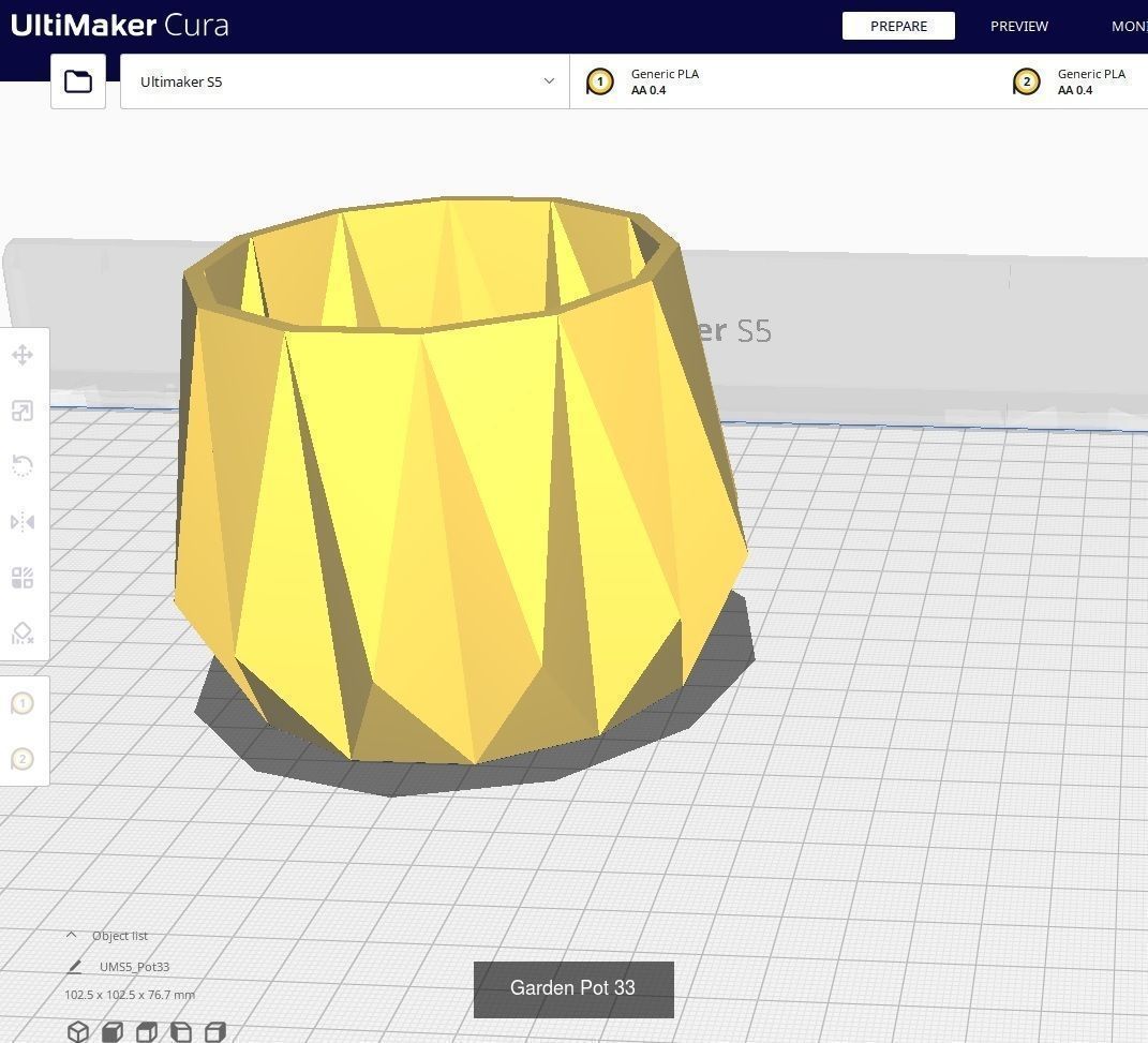 Garden Pots for 3D Printing - 50 Models 3D Model Collection_43