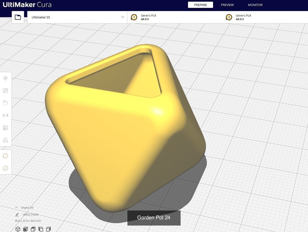 Garden Pots for 3D Printing - 50 Models 3D Model Collection_16