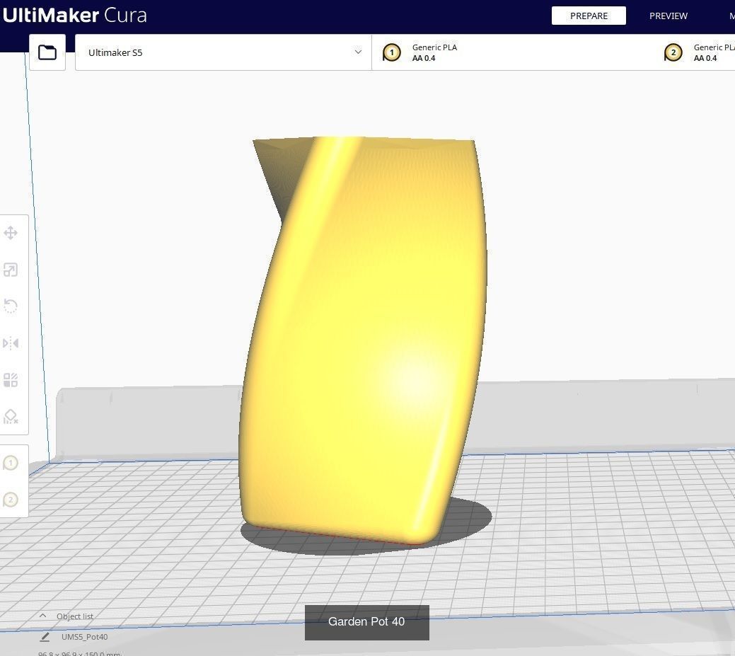 Garden Pots for 3D Printing - 50 Models 3D Model Collection_50