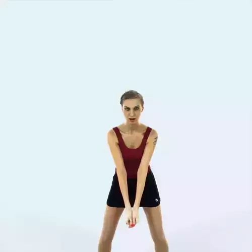 Aspiration 15J Digging Volleyball Sports Woman Low-poly 3D model