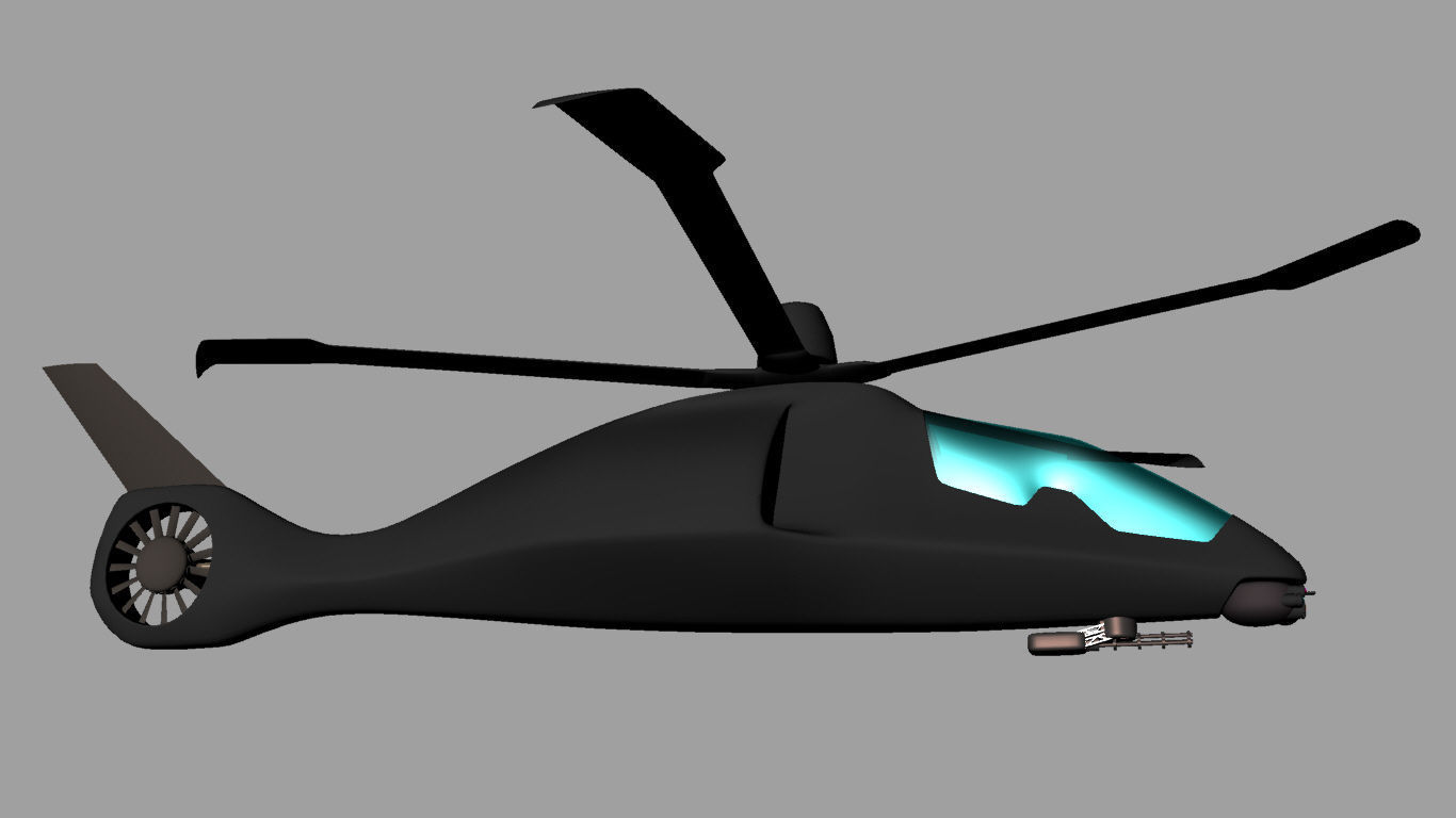 helicopter LHX 3D model_5