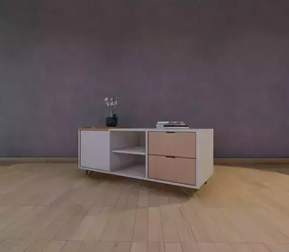 Modern table Low-poly 3D model