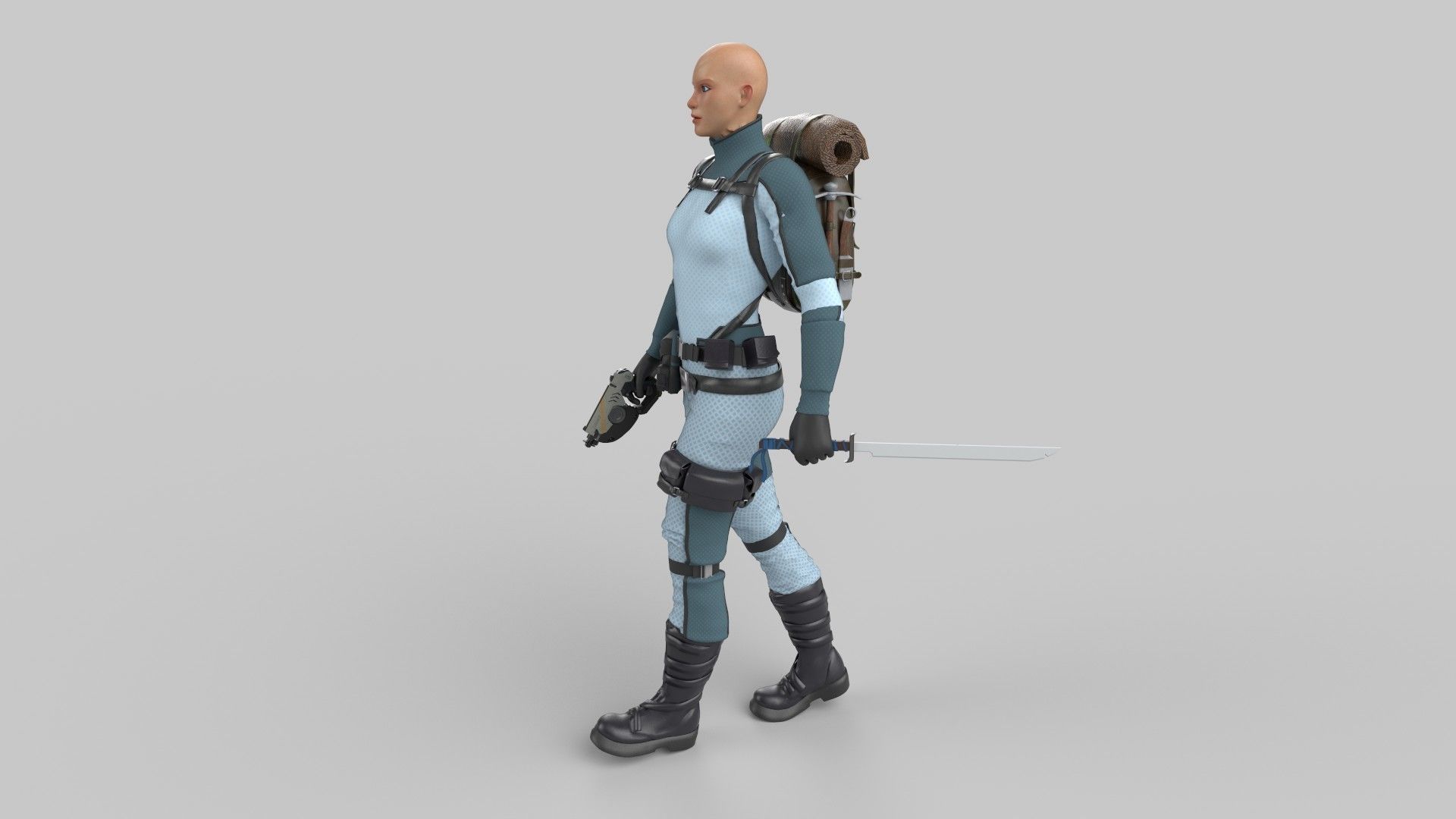 sci-fi chacacter 3D model_5