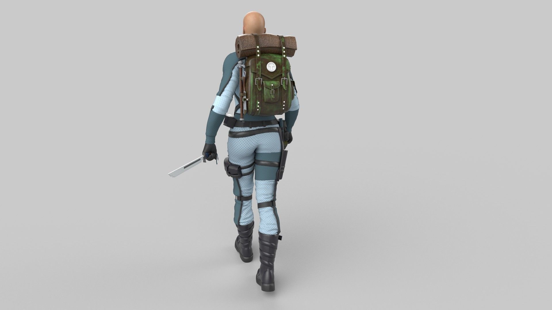 sci-fi chacacter 3D model_4