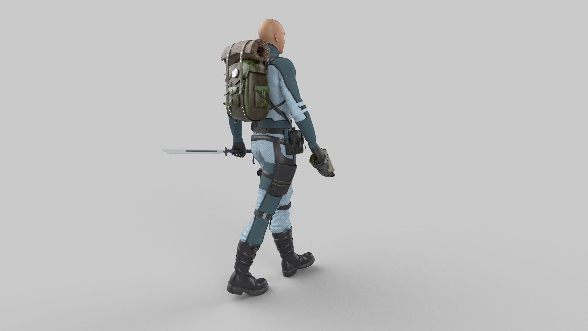 sci-fi chacacter 3D model_3