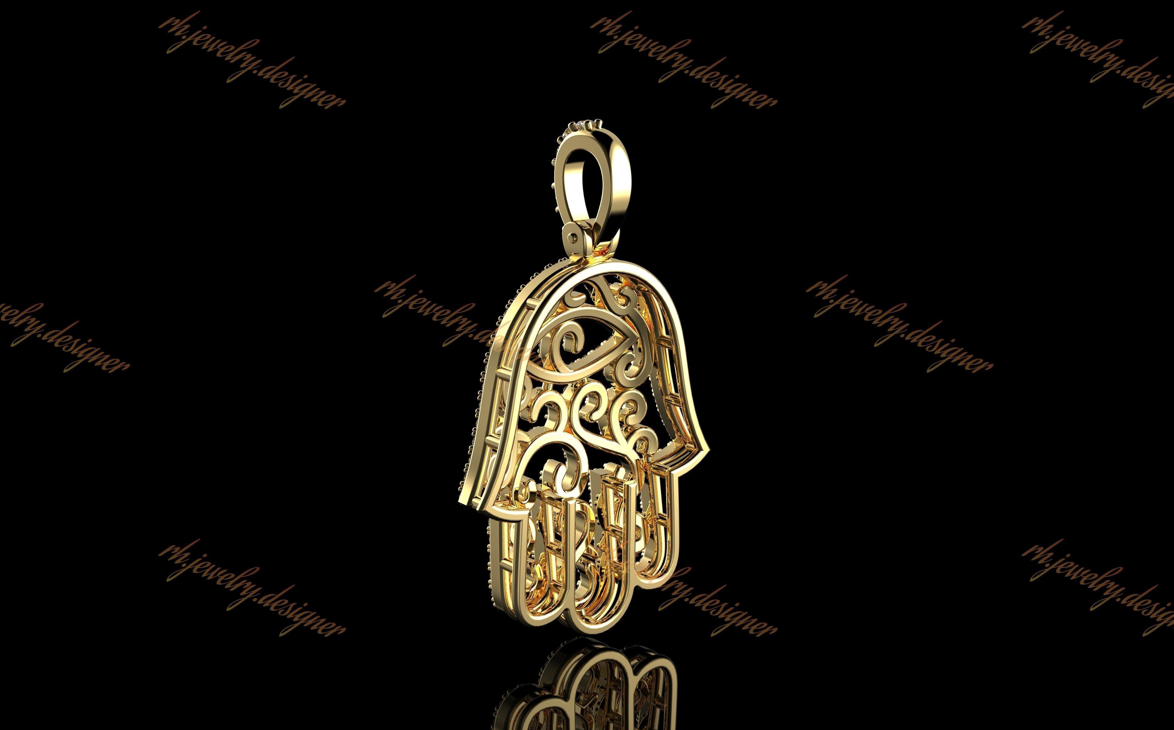 Gold N1028 3D print model_3